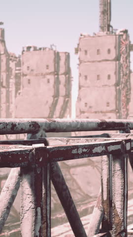 rusted Details with the equipment in an oil refinery