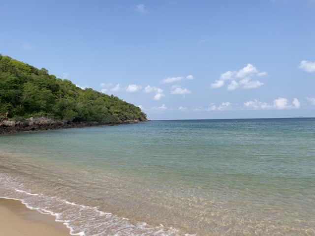 This short video for ocean background and wave nice sky clean day 