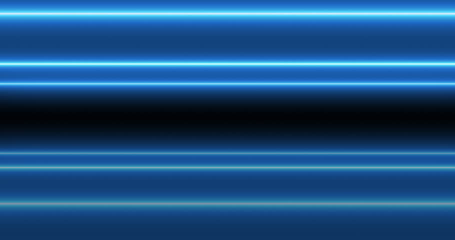Blue neon bars moving. Loop