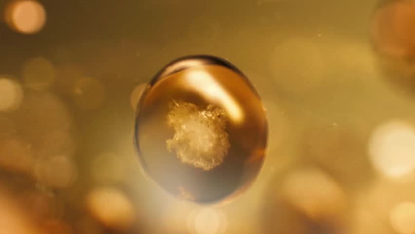 Water drops on glass. 3d animation. 3D rendering for cosmetic product advertising