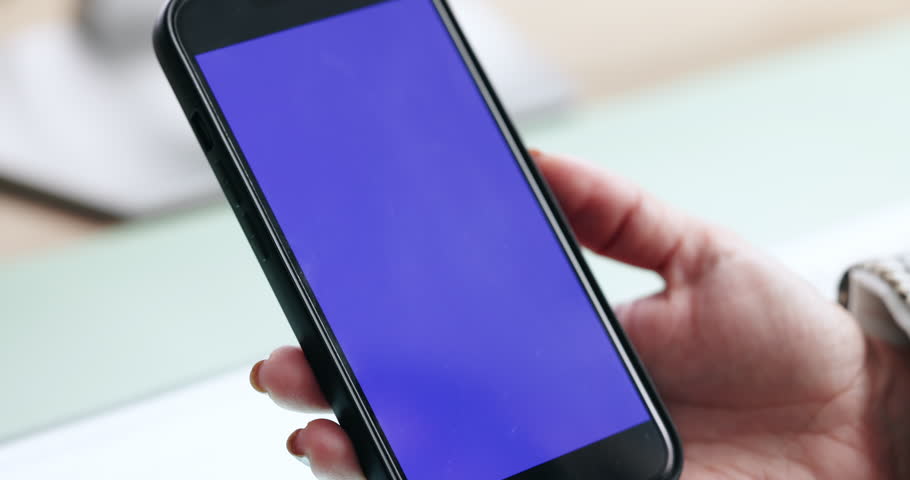 Hand, phone screen and woman with payment failed, scam and notification for transactions. Closeup, mobile user or person with cellphone, card expire or bankruptcy with online banking or limited funds