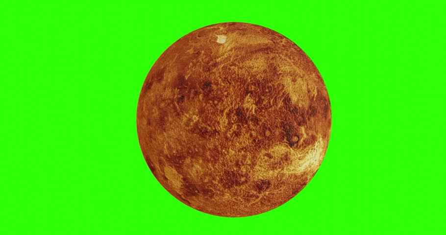 Venus from space Video. 3d render.