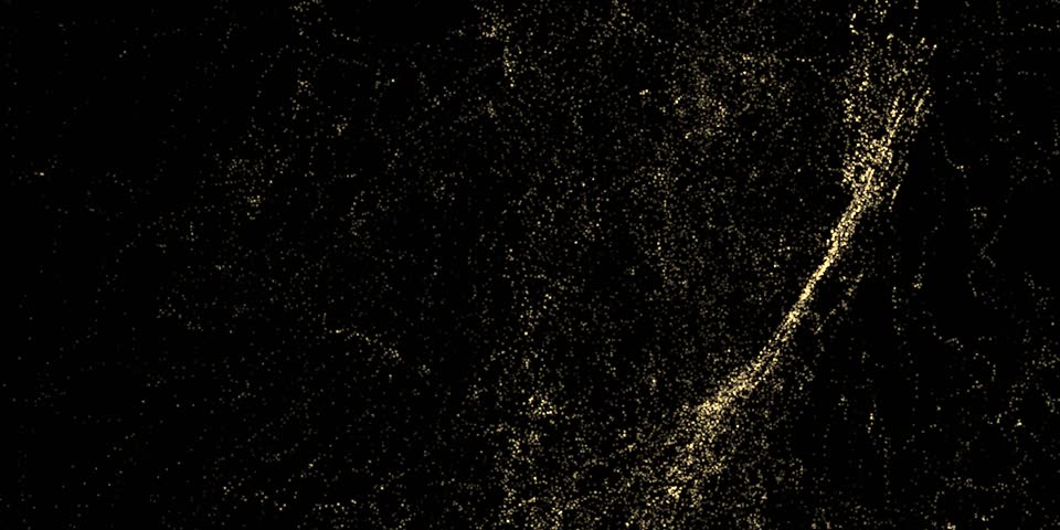 Golden particles moving in slow motion on black background 4k footage, Gold litters footage, particles moving footage, gold glitters footage, particles explosion. Animation video transparent backgroun