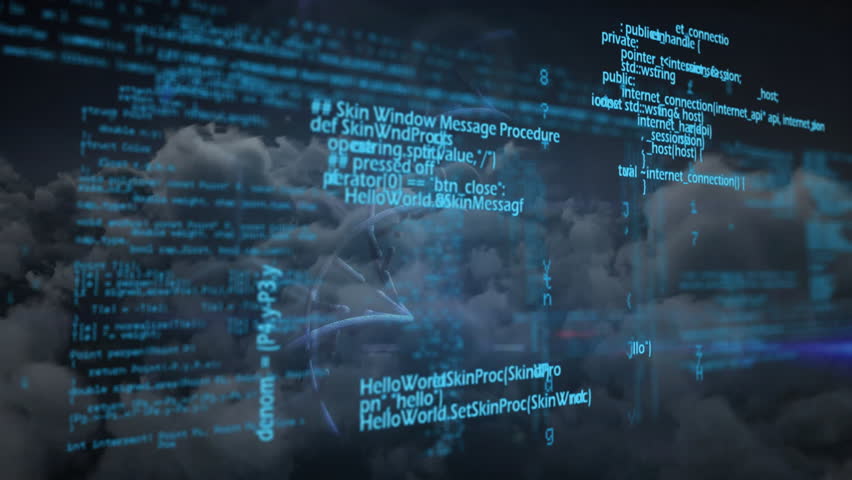 DNA strand and binary coding animating, processing scientific data in digital format. Biotechnology, genetics, data processing, innovation, science, technology - Powered by Shutterstock - Get 15% off with code: PIKWIZARD15