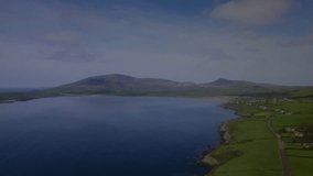 Digital network icons and data flow animation over coastal landscape. Technology, connectivity, communication, innovation, futuristic, interface - Powered by Shutterstock - Get 15% off with code: PIKWIZARD15