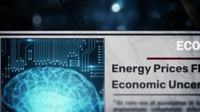 Energy Prices Fluctuate Amid Economic Uncertainty economy-related newspaper headlines Style 02 - Powered by Shutterstock - Get 15% off with code: PIKWIZARD15