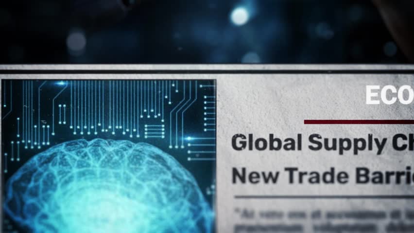 Global Supply Chains Disrupted by New Trade Barriers economy-related newspaper headlines Style 02