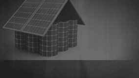 Stock market data overlay in grayscale with house and financial graphs. Finance, investment, analysis, economy, housing, trends - Powered by Shutterstock - Get 15% off with code: PIKWIZARD15