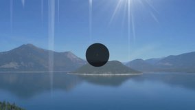 Network of connections and data processing animation over scenic mountain lake. Technology, communication, digital, networking, landscape, connectivity - Powered by Shutterstock - Get 15% off with code: PIKWIZARD15