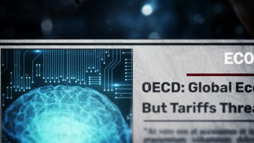 OECD Global Economy to Accelerate, But Tariffs Threaten Recovery economy-related newspaper headlines Style 02