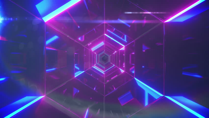 Animation of vibrant neon geometric shapes forming futuristic cityscape with lines. digital, abstract, technology, modern, architecture - Powered by Shutterstock - Get 15% off with code: PIKWIZARD15