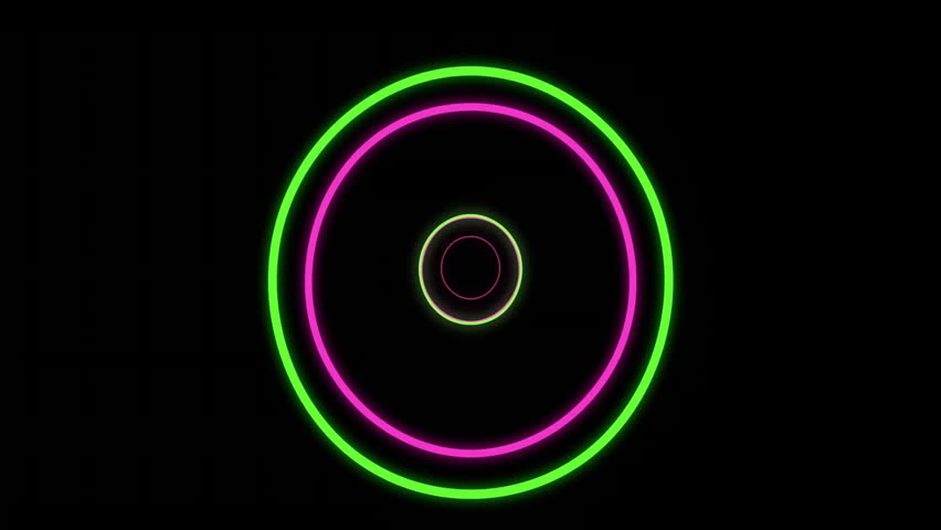 Glowing animation of neon game controller with circles on black background. Gaming, digital, entertainment, futuristic, technology, video game - Powered by Shutterstock - Get 15% off with code: PIKWIZARD15