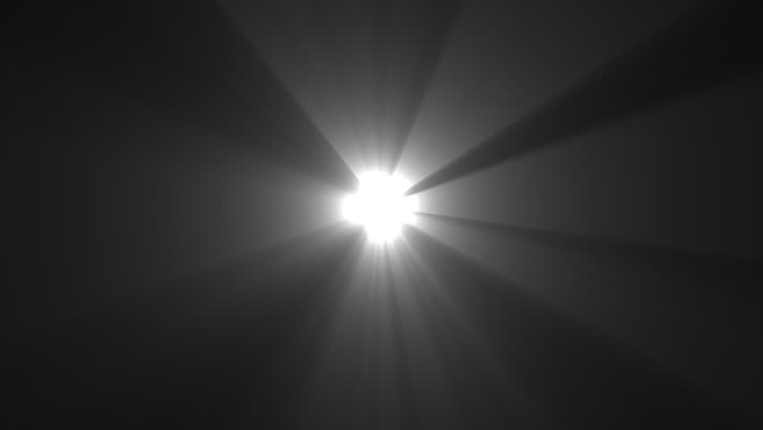 Light Rays White overlay on black background, Sun Light Rays Motion Video Clip, Spotlight Light Video
