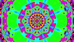 endless loop art background of colorful psychedelic kaleidoscope features vibrant, symmetrical patterns in constant motion - Powered by Shutterstock - Get 15% off with code: PIKWIZARD15