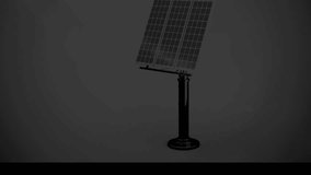 Glowing pound symbol animation over solar panel and digital network background. Finance, renewable, energy, technology, innovation, sustainability - Powered by Shutterstock - Get 15% off with code: PIKWIZARD15