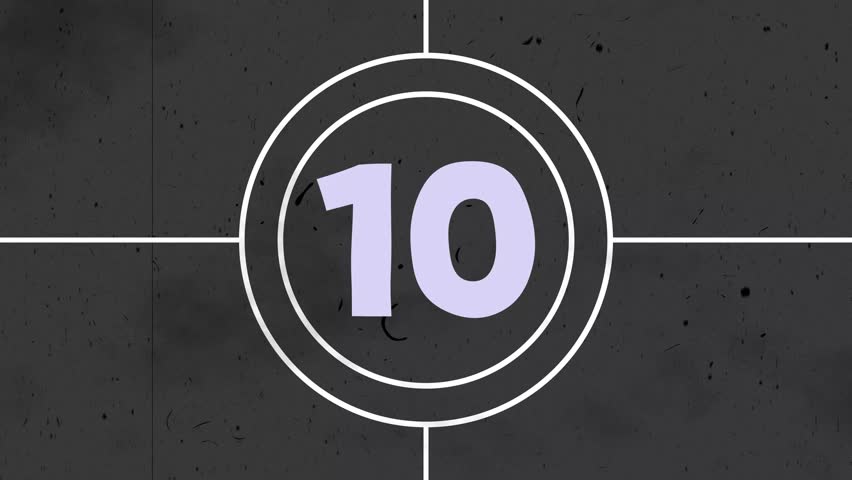 Countdown Background Animation 4K With Noice