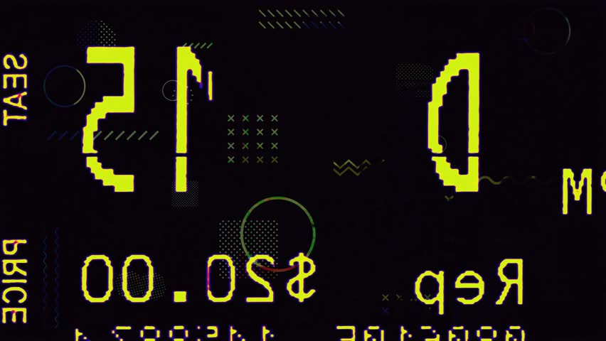 Random messy graphic fast transition background full of colors and grunge textures. 4K Quality Footage