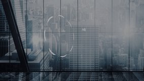 Animation of futuristic interface with facial recognition over cityscape at night. Technology, innovation, digital, cybersecurity, artificial intelligence, urban - Powered by Shutterstock - Get 15% off with code: PIKWIZARD15