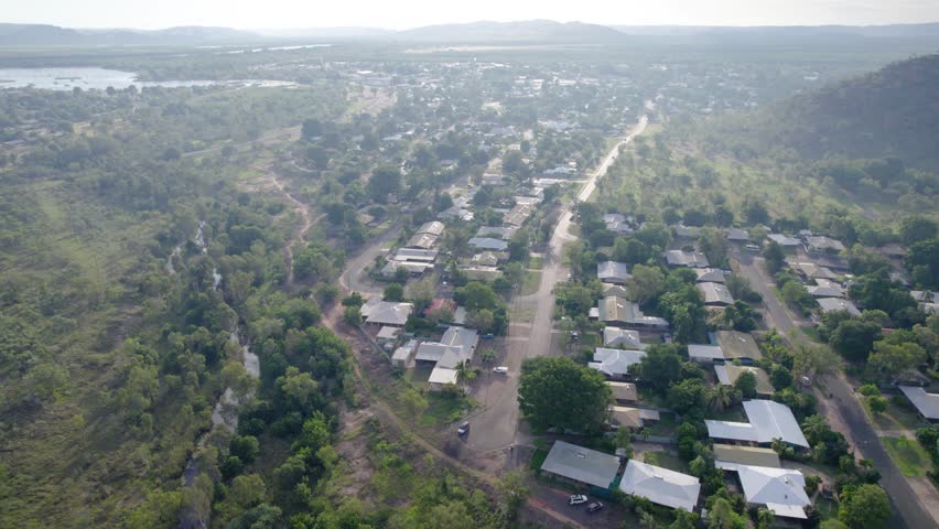 Real Estate And Property Houses In Kununurra, West Australia. - aerial shot
