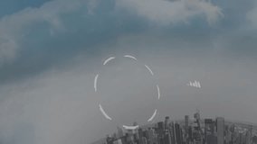 Animating DNA strand and digital interface overlaying city skyline at night. Biotechnology, innovation, future, technology, genetics, science - Powered by Shutterstock - Get 15% off with code: PIKWIZARD15