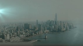 Animation of futuristic digital interface with molecular structures over cityscape. Technology, abstract, innovation, data, network - Powered by Shutterstock - Get 15% off with code: PIKWIZARD15