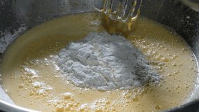 Cake dough made from flour, butter, eggs all mixed together - Powered by Shutterstock - Get 15% off with code: PIKWIZARD15