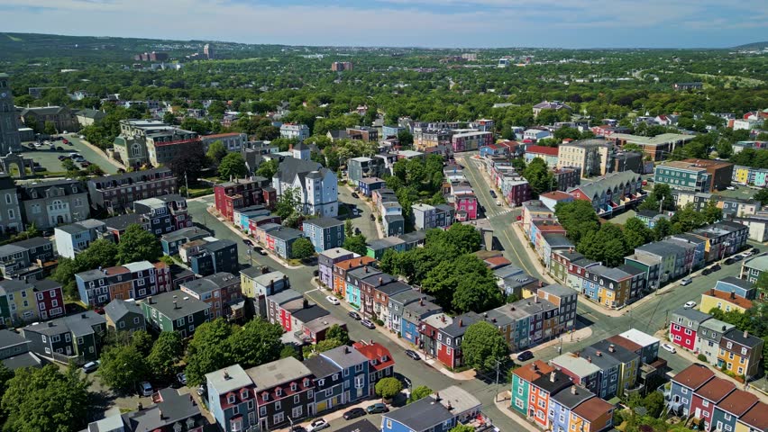 Summer day in downtown St john
