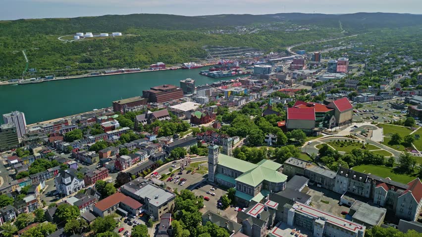 Summer day in downtown st john