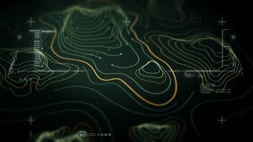 Futuristic Holographic Terrain environment, geomorphology, topography loop motion graphic user interface head up display screen - Powered by Shutterstock - Get 15% off with code: PIKWIZARD15