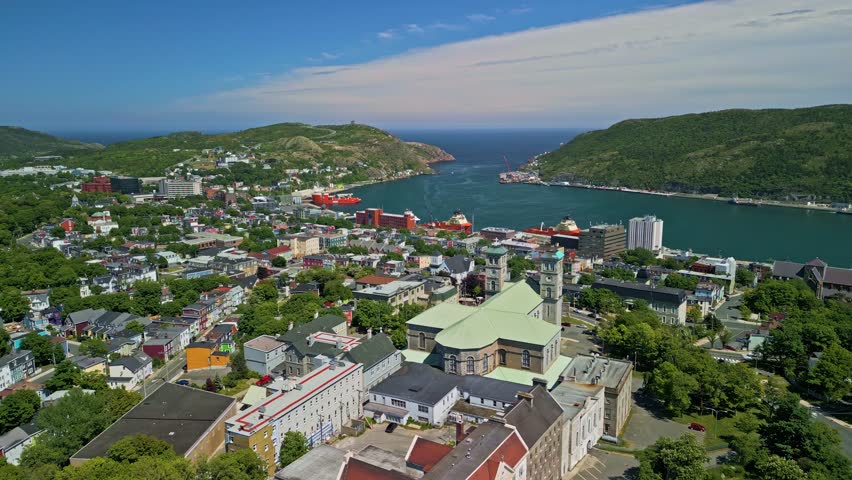 Summer day in downtown st john