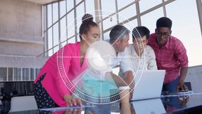 In school, diverse team collaborating on animation project with digital interface. Collaboration, teamwork, creativity, innovation, design, technology - Powered by Shutterstock - Get 15% off with code: PIKWIZARD15