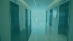 Network of connections and data processing animation over hallway background. Technology, digital, communication, futuristic, cyberspace, information - Powered by Shutterstock - Get 15% off with code: PIKWIZARD15