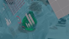 Animation of charts and graphs over researchers analyzing data in school laboratory. analysis, education, scientists, statistics, STEM - Powered by Shutterstock - Get 15% off with code: PIKWIZARD15