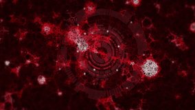 Animation of glowing neural network pattern with red and white connections. Technology, digital, abstract, futuristic, energy, connectivity - Powered by Shutterstock - Get 15% off with code: PIKWIZARD15