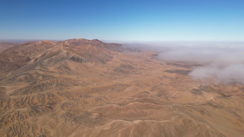 The Atacama Desert is a desert plateau located on the Pacific coast of South America, in the north of Chile. 
