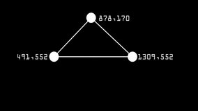 Floating letters and numbers with network connections and data processing animation. Technology, digital, communication, connectivity, cyber, futuristic - Powered by Shutterstock - Get 15% off with code: PIKWIZARD15