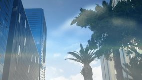 Animation of colorful digital icons forming globe over cityscape with tall buildings. Technology, innovation, network, communication, global, urban - Powered by Shutterstock - Get 15% off with code: PIKWIZARD15