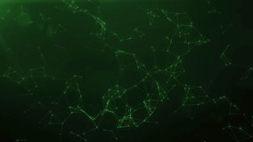 Green abstract background with plexus, cybernetic linear background creating an overall effect of data structure, digital deep green background - Powered by Shutterstock - Get 15% off with code: PIKWIZARD15