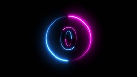 5 second countdown timer 4k animation with neon number text glowing from 5 to 0 with interesting circle animation. Top ten countdown animation text , neon light numbers from 5 to 0	 - Powered by Shutterstock - Get 15% off with code: PIKWIZARD15