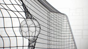 Football Goal Moment Slow Motion Mesh Wire Style Illustration. Soccer Ball Flying into Net Grid Polygons Blueprint Pattern 3d Animation. Sport Technology Concept 4k. - Powered by Shutterstock - Get 15% off with code: PIKWIZARD15