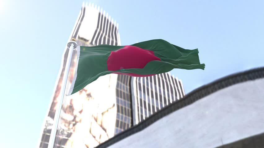 Bangladesh Flag Loop 4K New Style 