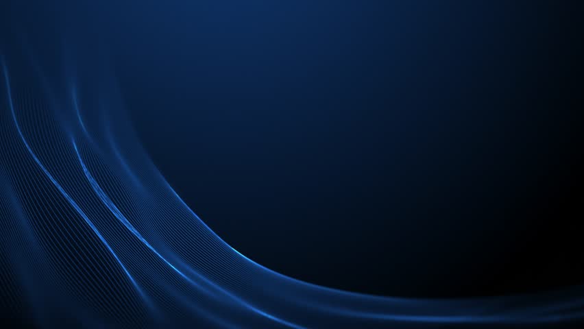 Digital cyberspace futuristic, blue color particles wave flowing with lines and dots connection, motion looping abstract background. Abstract blue wave and light abstract background. loop. 4k 60fps