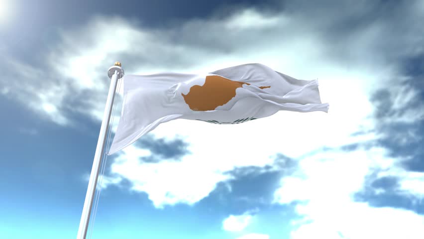 Cyprus Flag Loop 4K New Style 