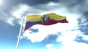 Ecuador Flag Loop 4K New Style  - Powered by Shutterstock - Get 15% off with code: PIKWIZARD15