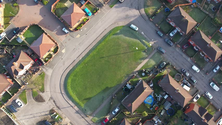 Aerial View of Leeds City Centre Northern English County of West Yorkshire, England United Kingdom. Aerial Footage Was Captured with Drone