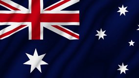 Animated background. Australia flag in 4k. National flag fluttering in the wind

 - Powered by Shutterstock - Get 15% off with code: PIKWIZARD15