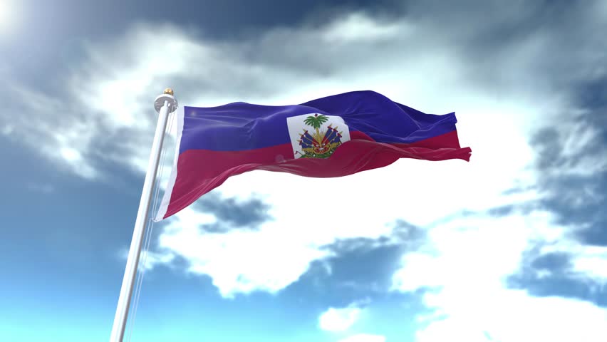 Haiti Flag Loop 4K New Style 