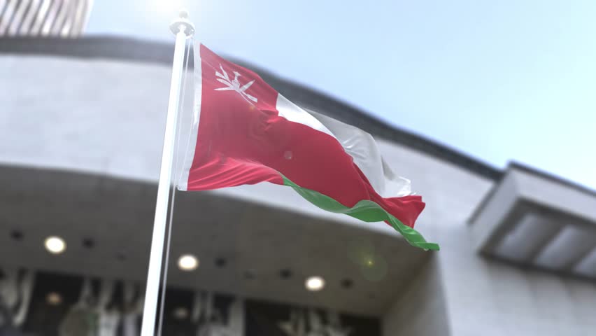 Oman Waving Official Flag Style
