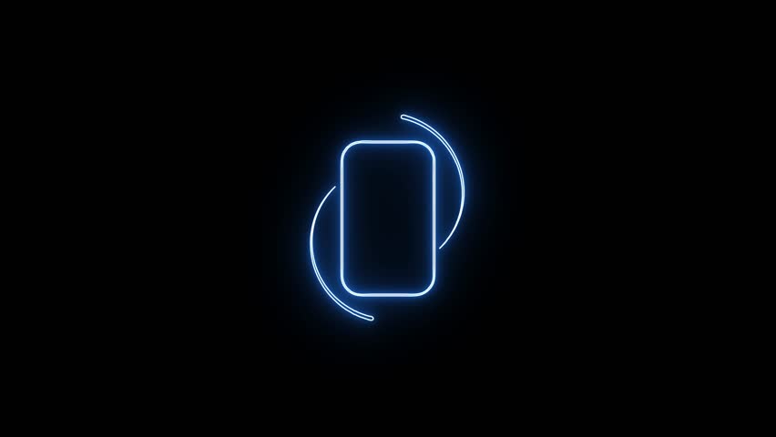 Animation Rotate your Phone portrait to landscape. 2D colourful smartphone rotation with minimalistic infographics. Rotate your phone animation is perfect for social media projects. 4k video.