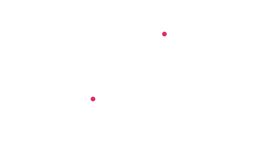 house crossed out animated icon on white background